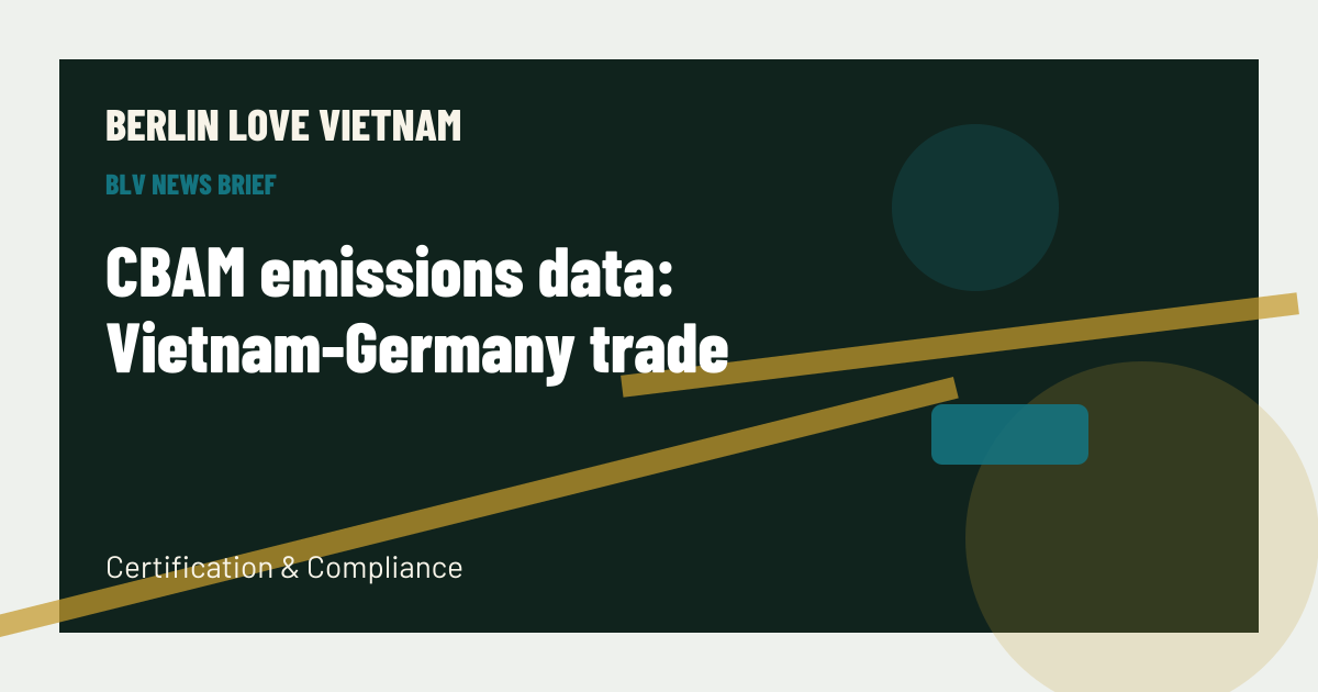 CBAM emissions data: Vietnam-Germany trade BLV article artwork
